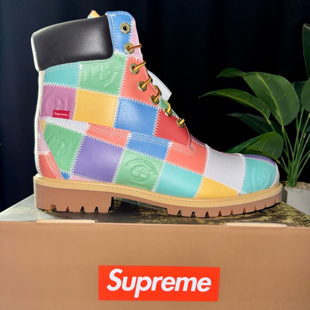 Supreme x Timberland Multi Patchwork Leather 6 inch Boot Premium